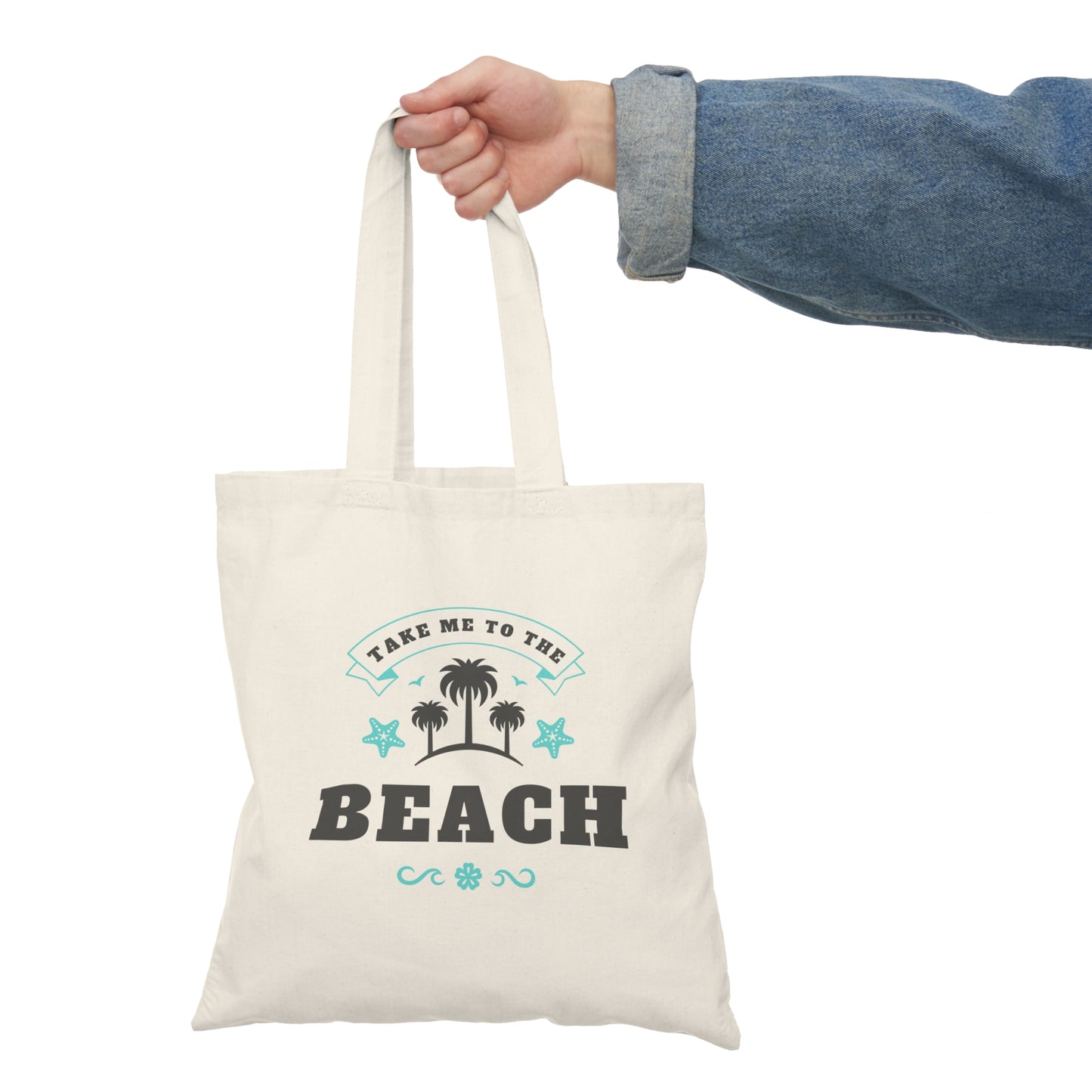 Take me to the beach Natural Tote Bag beach bag
