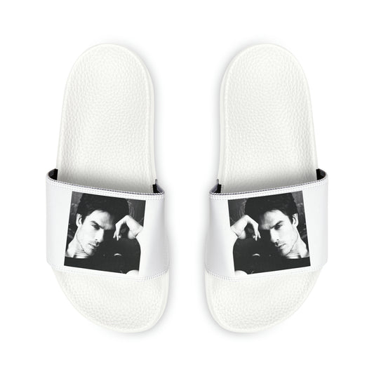 Damon Salvatore Women's PU Slide Sandals Vampire Diaries