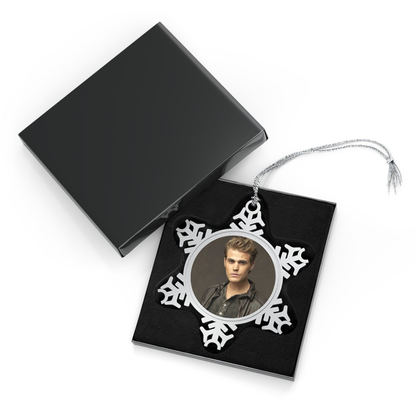 Stefan Salvatore Pewter Snowflake Ornament Vampire Diaries