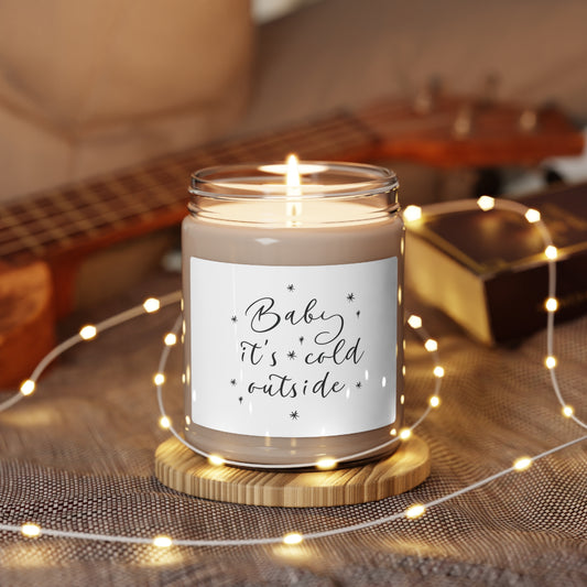 Christmas Scented Soy Candle 9oz Baby it's cold outside