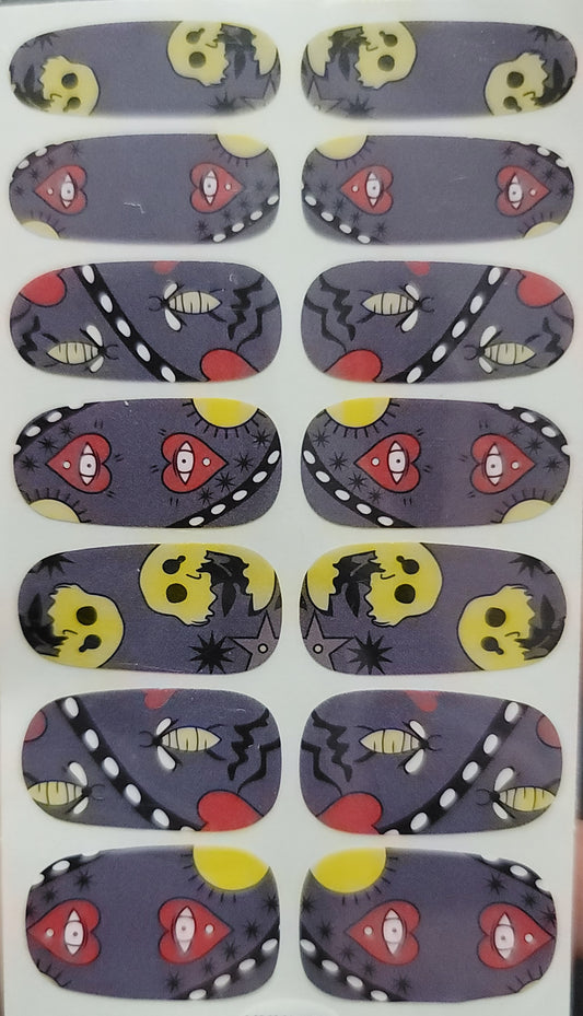 Halloween nail wraps