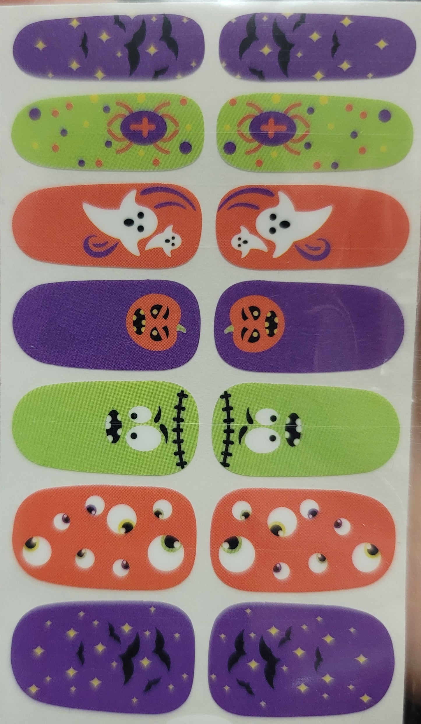 Halloween nail wraps