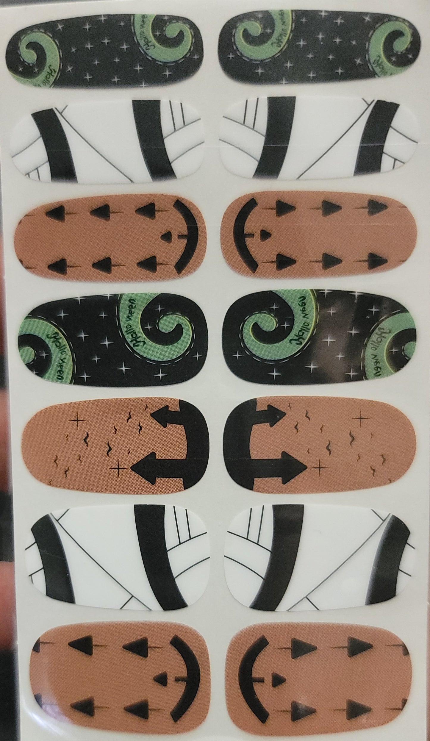 Halloween nail wraps