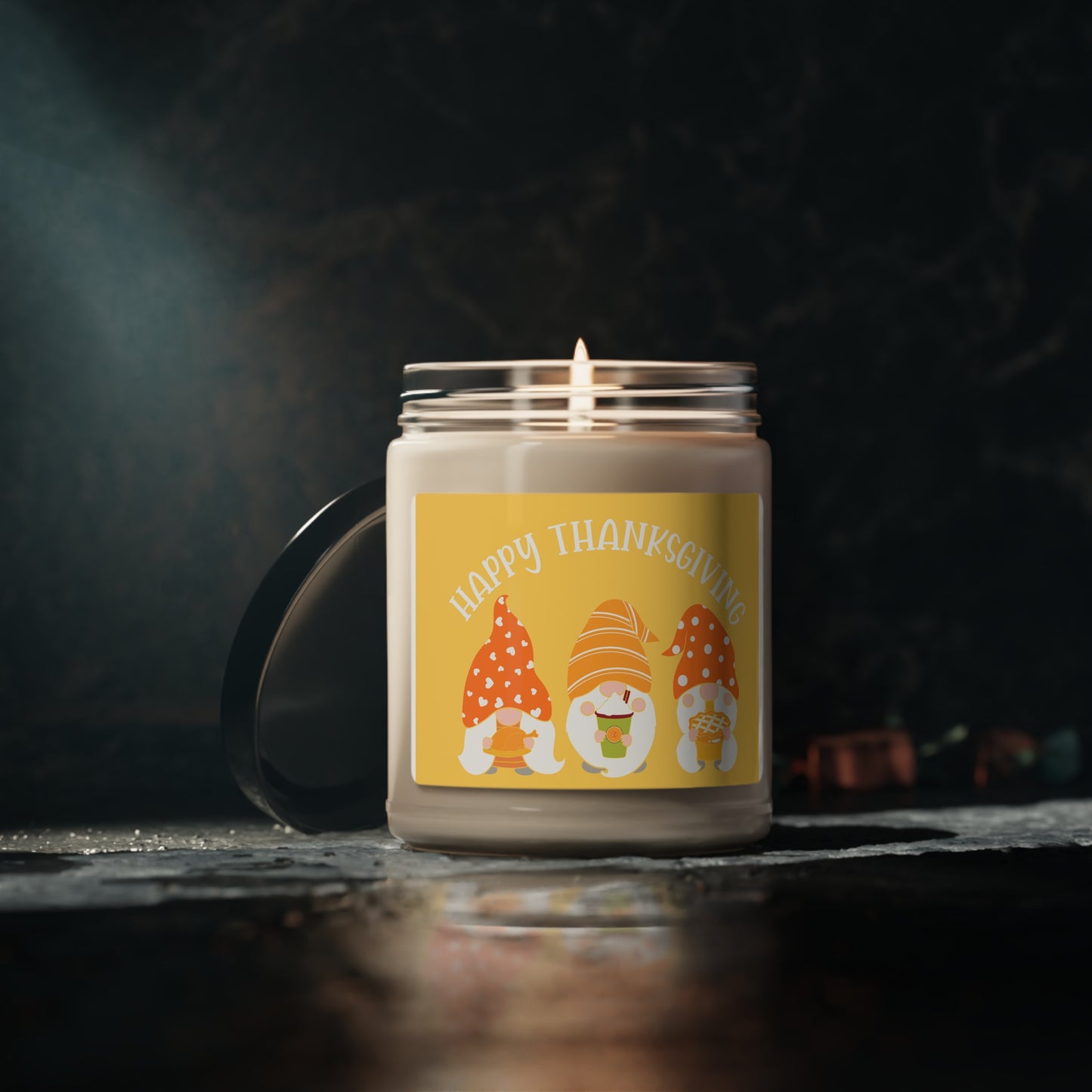 Happy Thanksgiving Gnome Scented Soy Candle 9oz