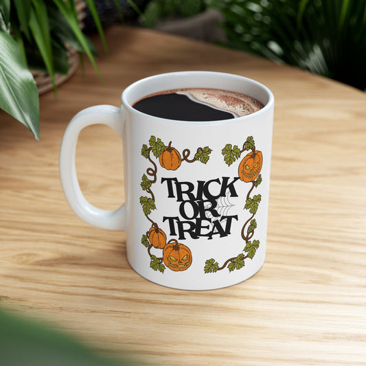 Trick or treat Halloween Ceramic coffee Mug 11oz