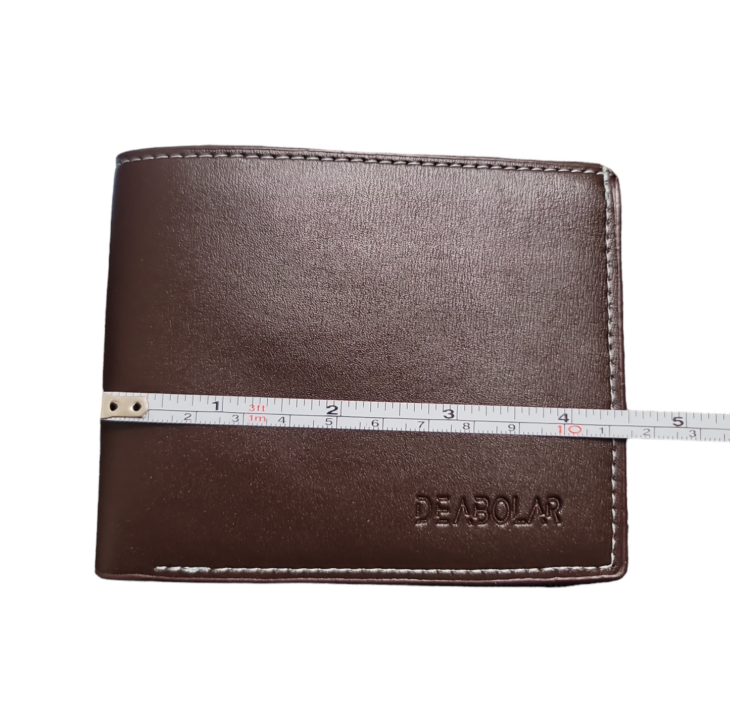 Mens Wallet Coffee Brown Pu Leather