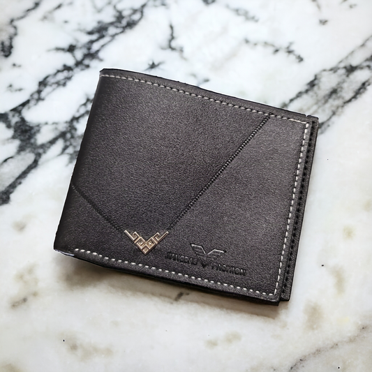 Mens Wallet Black Pu Leather