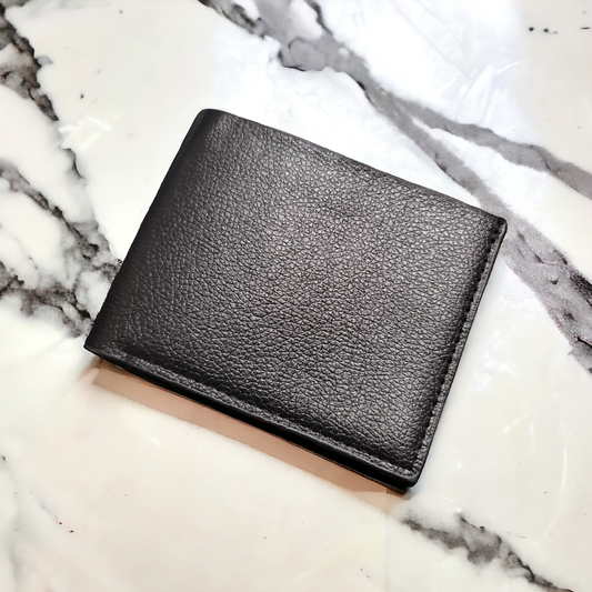 Mens Wallet Black Pu Leather