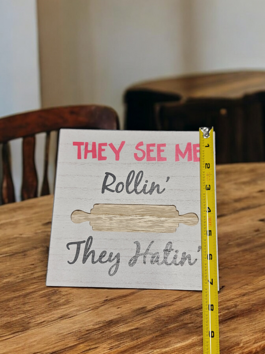 They see me rollin they hatin kitchen decor