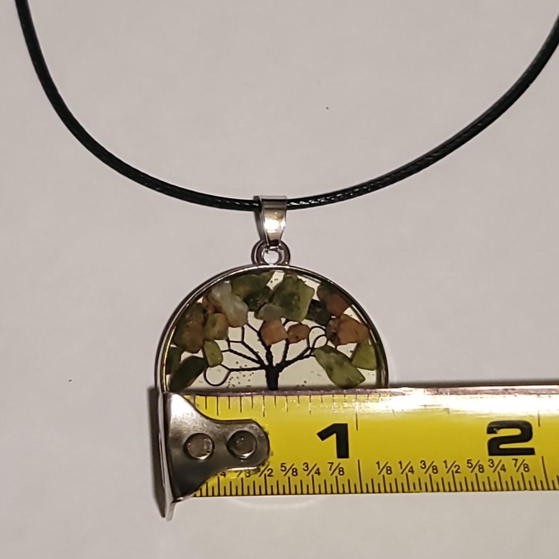 Tree of life necklace natural stone