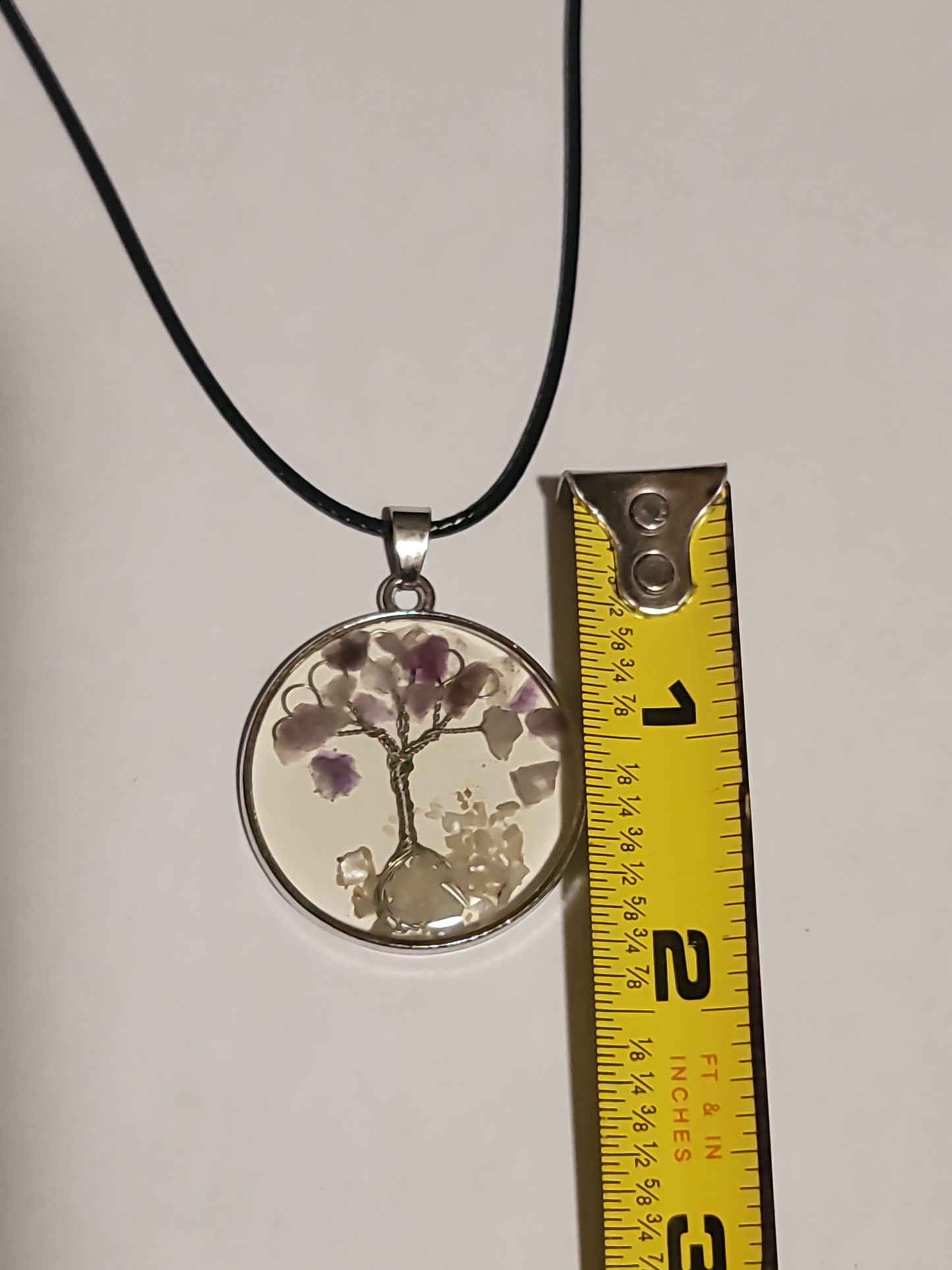 Tree of life necklace natural stone