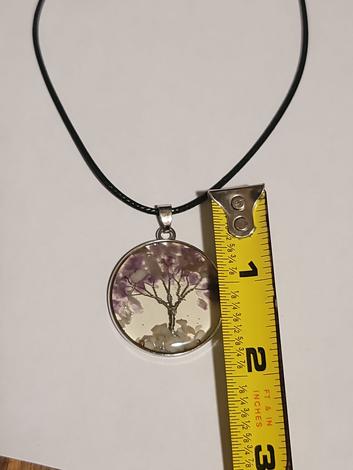 Tree of life necklace natural stone