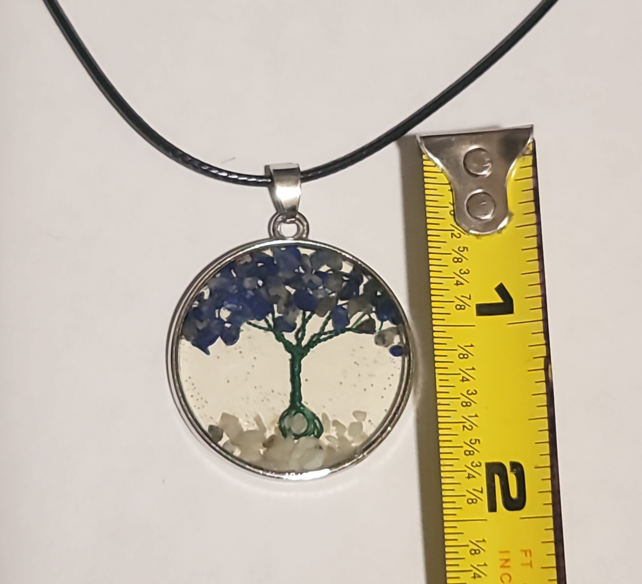 Tree of life necklace natural stone