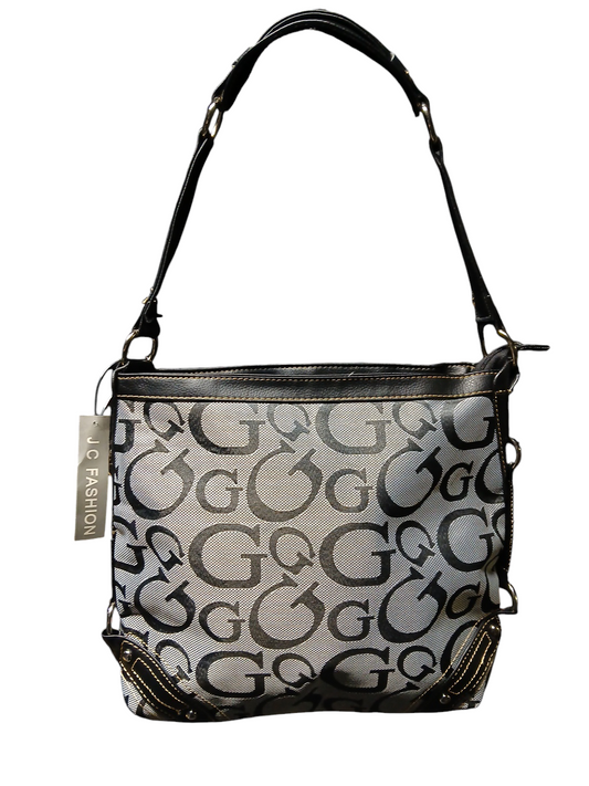 Black and silver J C Fashion shoulder bag