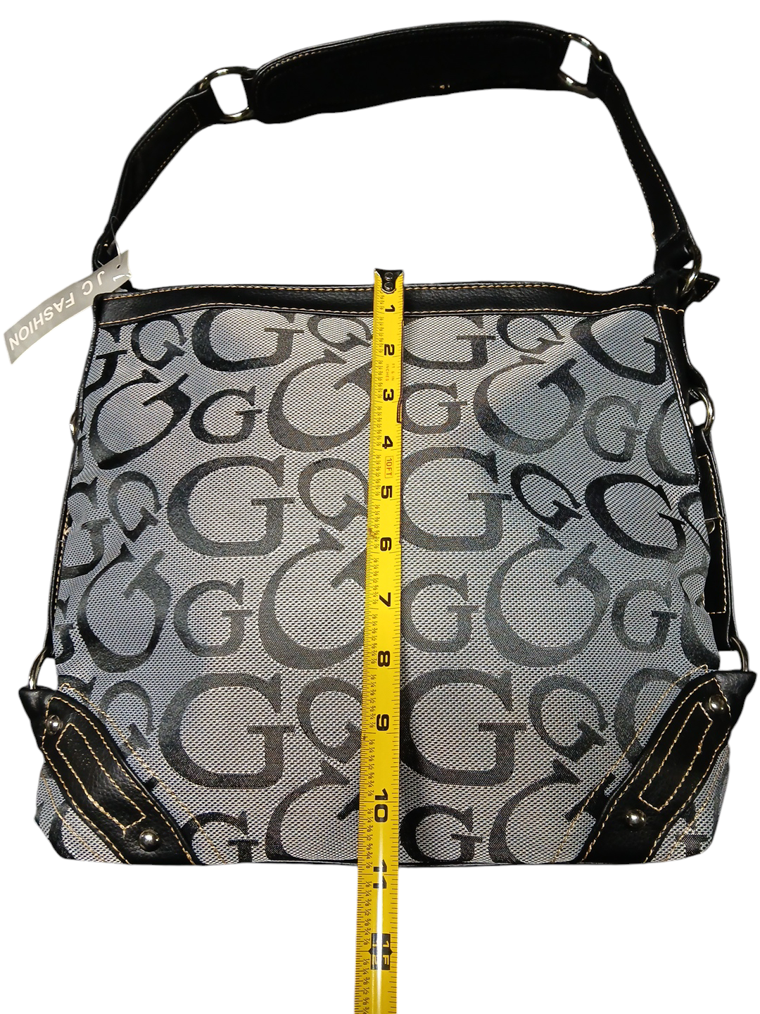 Black and silver J C Fashion shoulder bag