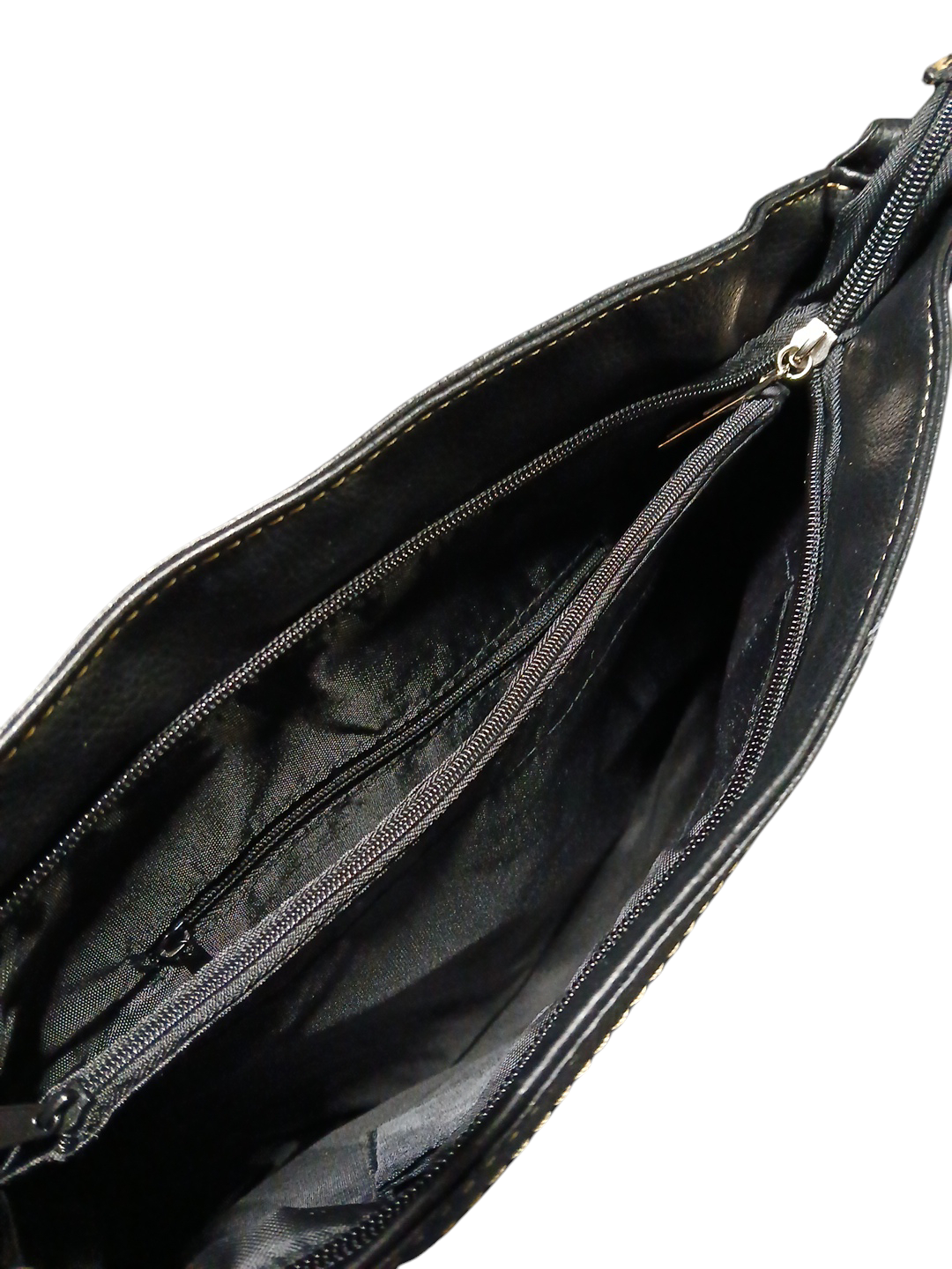 Black and silver J C Fashion shoulder bag