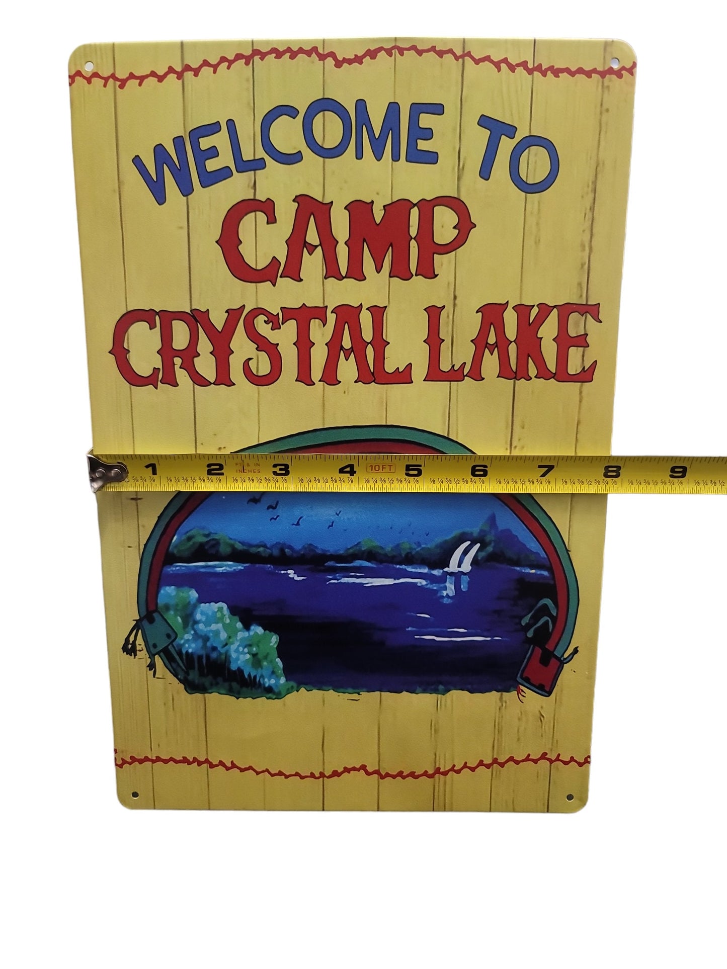 Camp crystal lake metal tin sign Friday the 13th Jason Voorhees horror movie