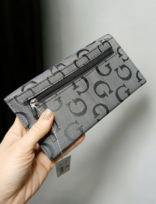 Guang Tong black and silver wallet