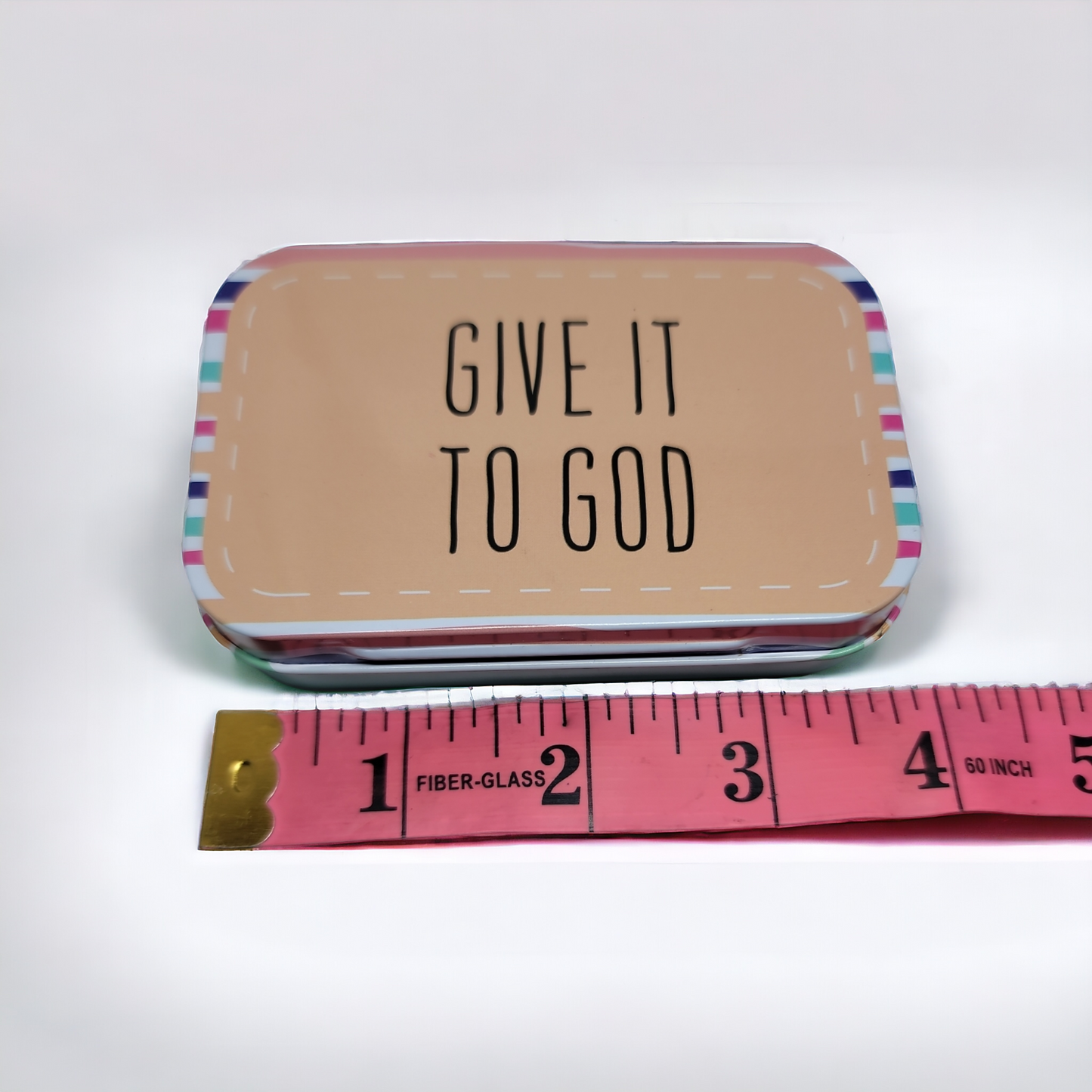 Metal Tin Prayer Box Mini Notepad Pencil