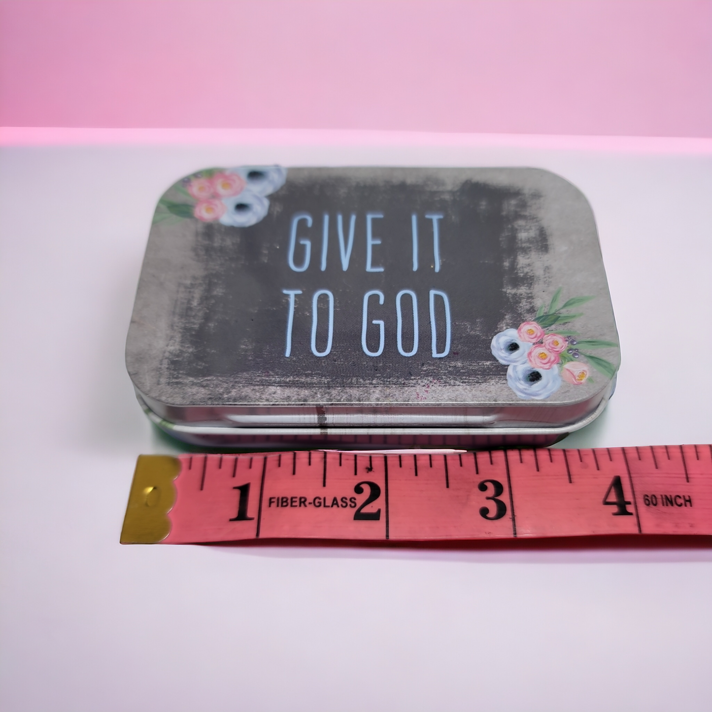 Metal Tin Prayer Box Mini Notepad Pencil