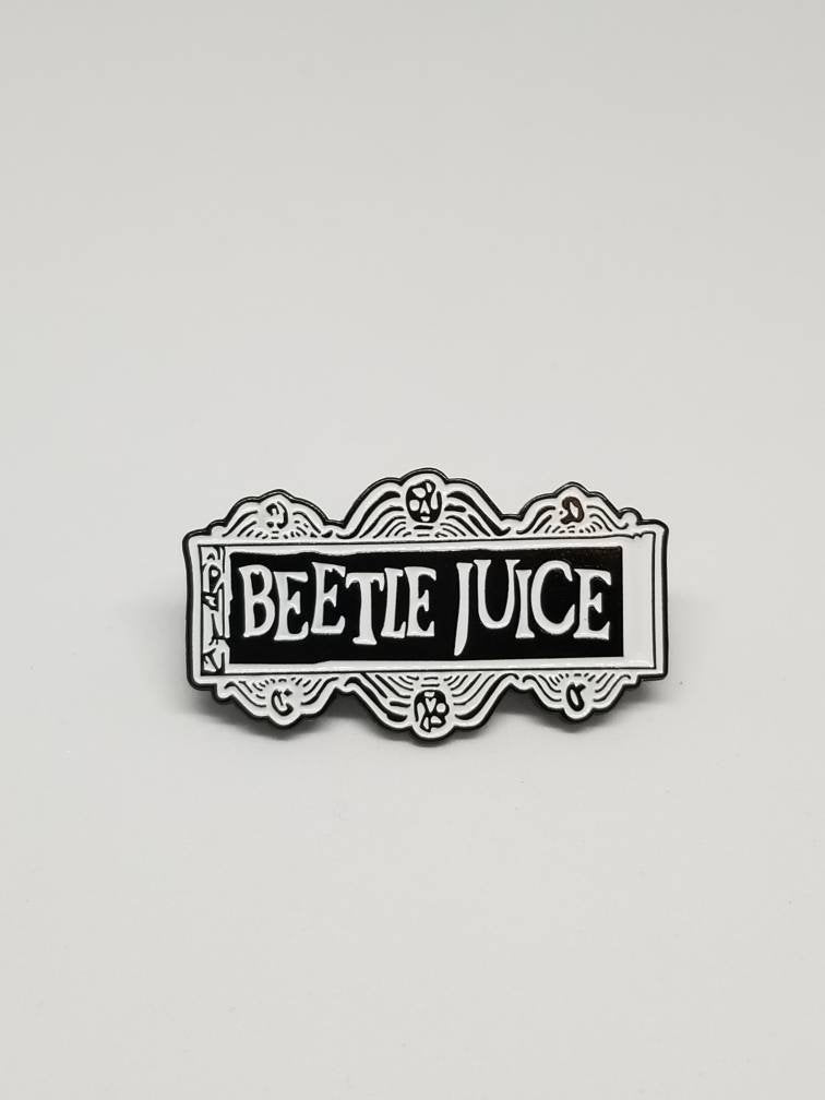 Tim Burton Beetle Juice pin badge