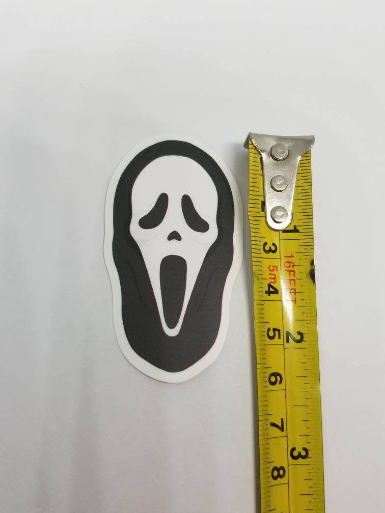 Scream horror sticker