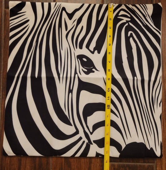 Zebra pillow cover zip up without filler EDS Ehlers Danlos Syndrome
