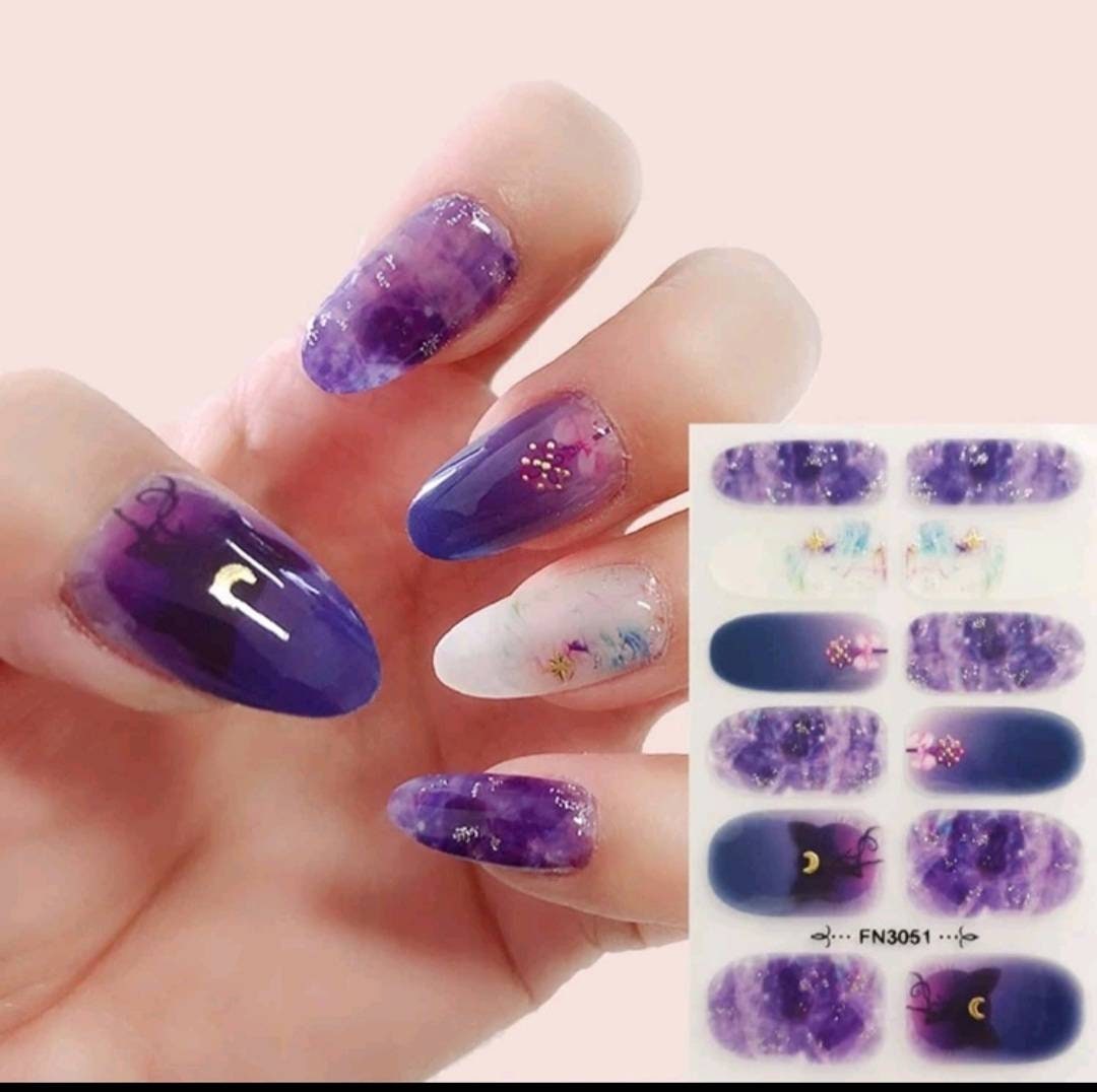 Nail wraps stickers valentine diy nails