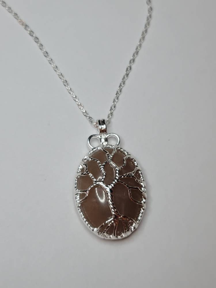 Tree of life silver necklace