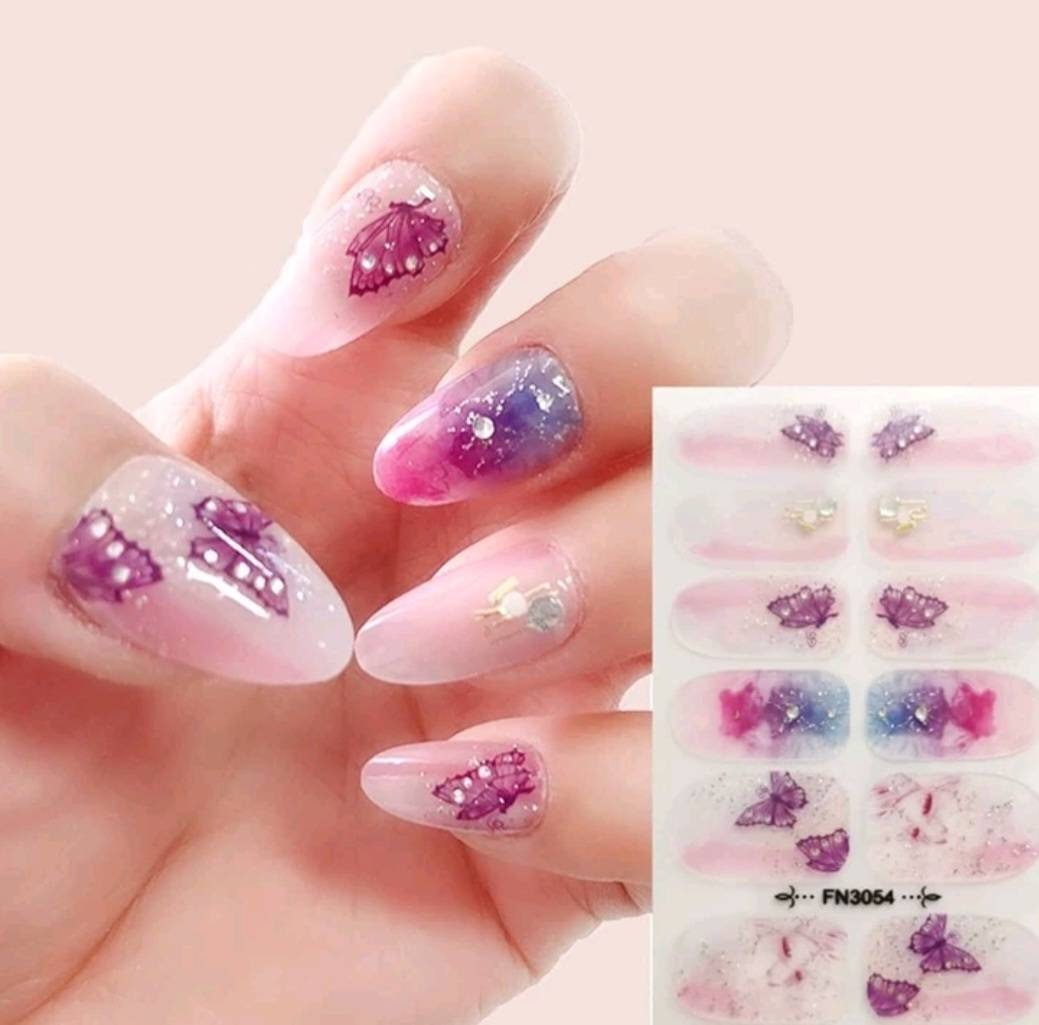 Nail wraps stickers diy nails