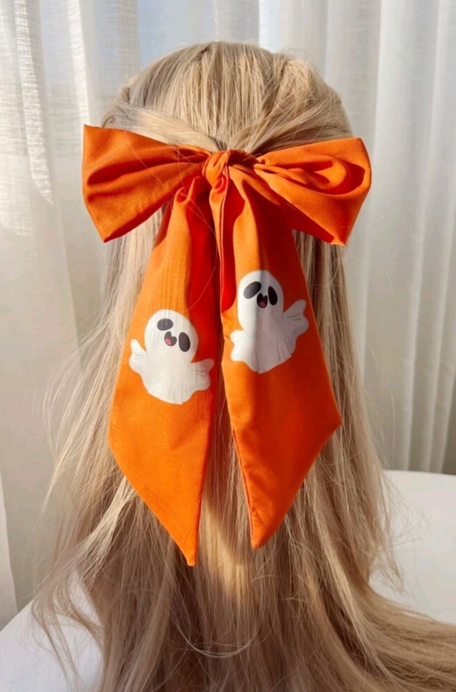Halloween ghost hair tie