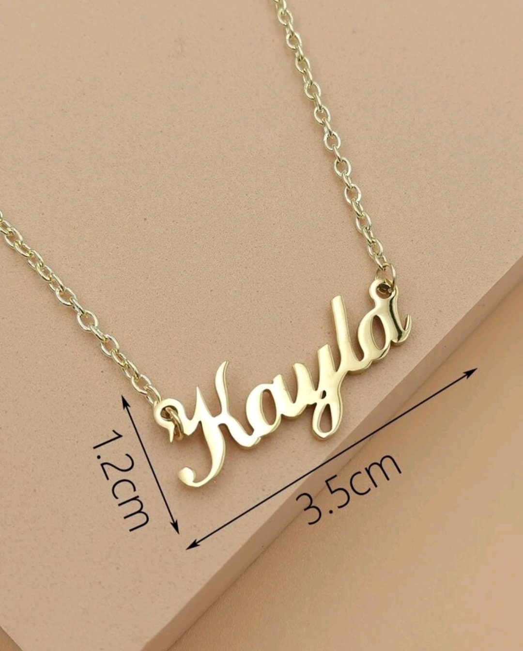 Dainty Name necklace Kayla gold Stainless steel pendant necklace gift for her