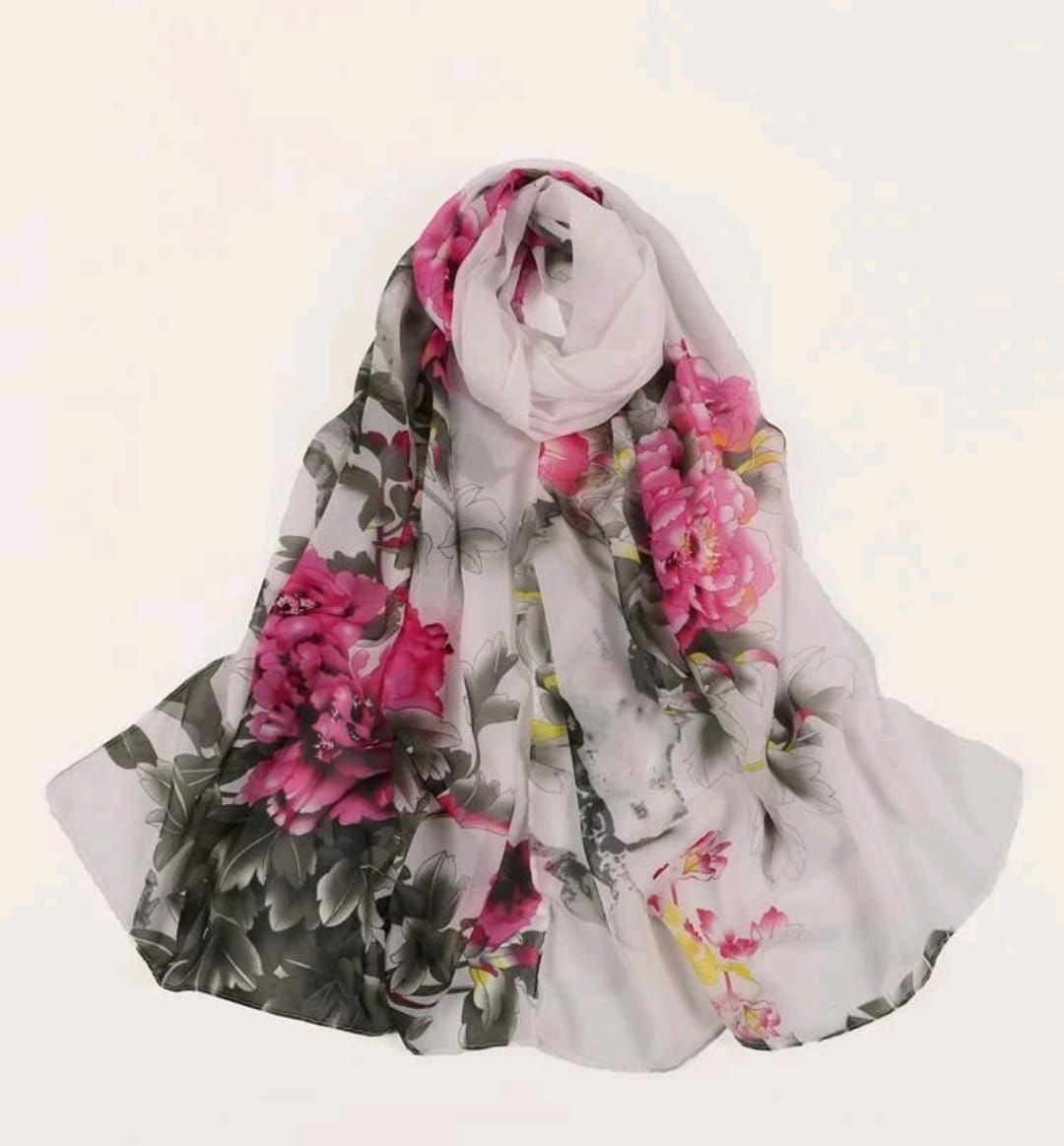 Floral scarf wrap