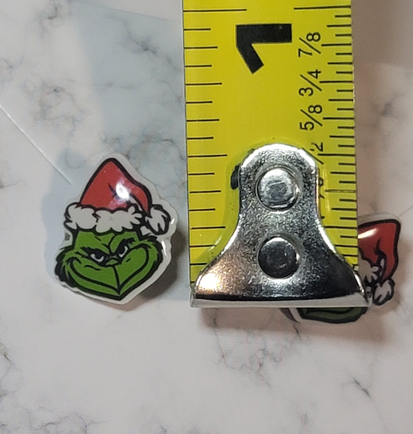 The Grinch Acrylic Earrings metal post stud earrings