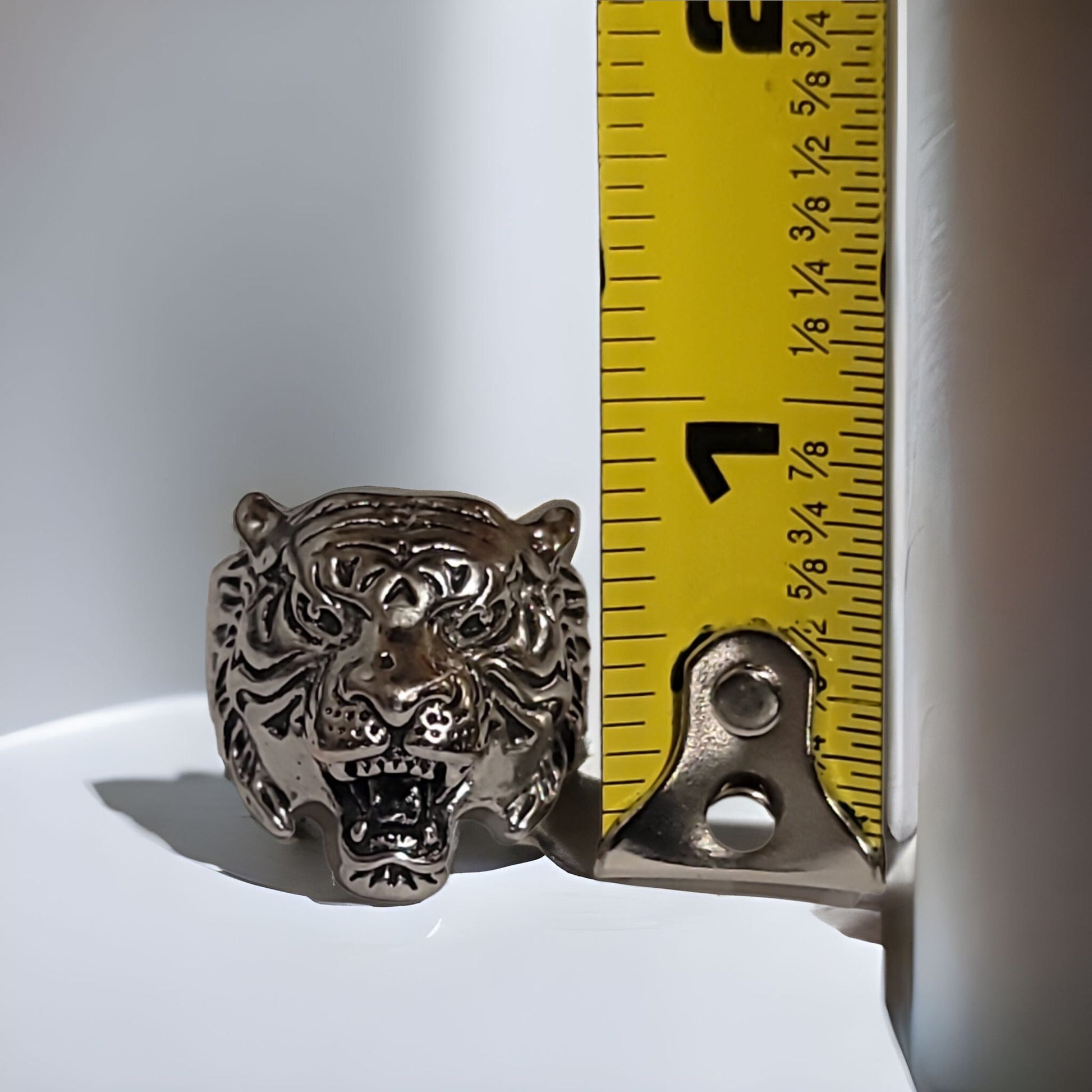 Silver Tiger Ring Size