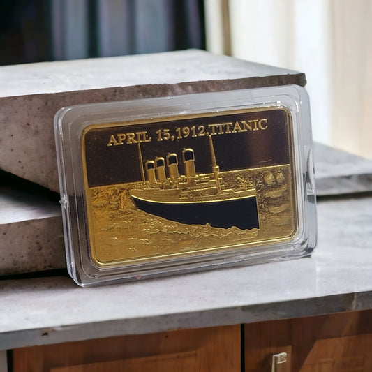 Titanic gold bar collectible Souvenir