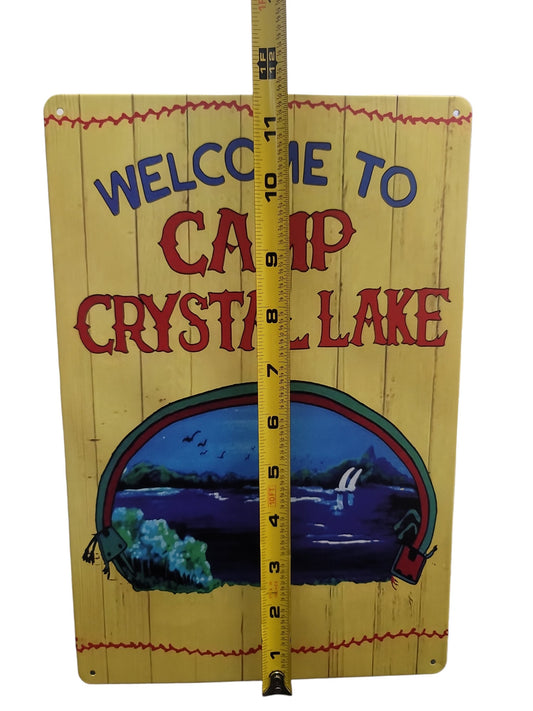 Camp crystal lake metal tin sign Friday the 13th Jason Voorhees horror movie