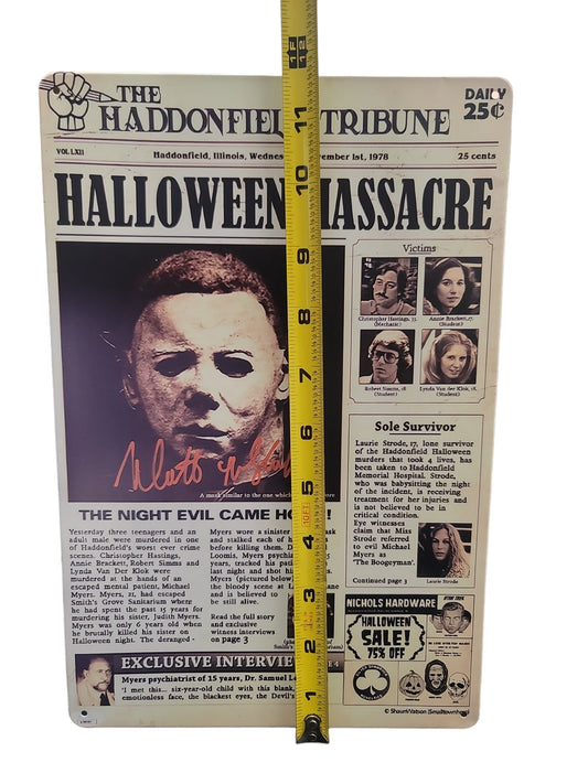 Halloween Metal tin sign Michael Myers Horror Movie