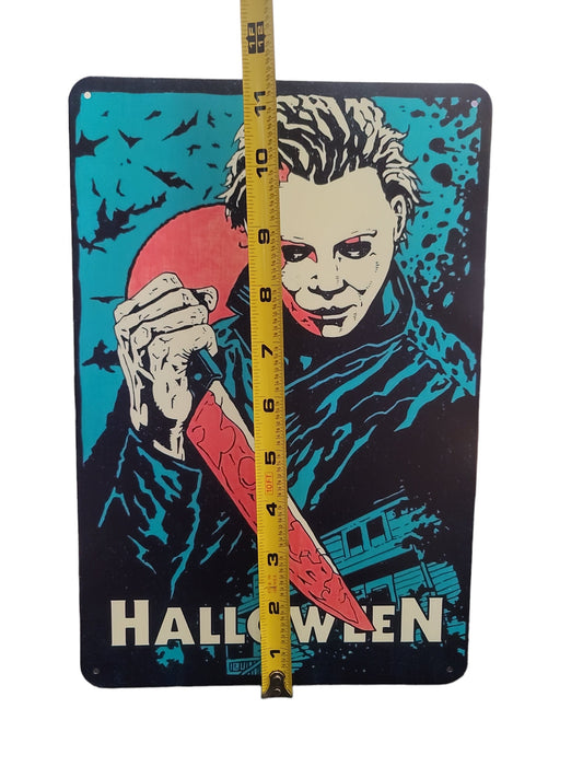 Halloween Metal tin sign Michael Myers Horror Movie