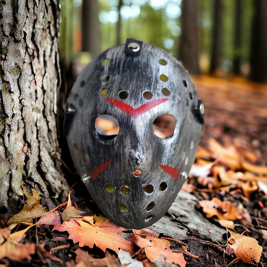 Horror Friday the 13th Jason Voorhees hockey mask silver