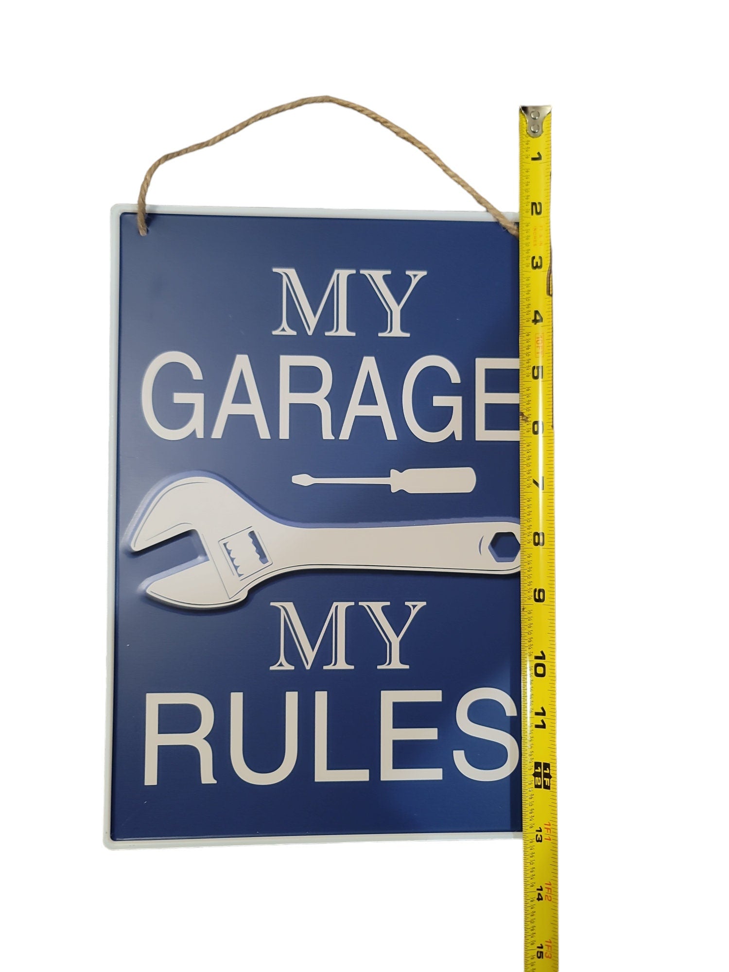 My garage my rules metal tin sign