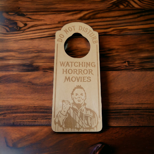 Do not disturb Michael Myers door hanger Halloween
