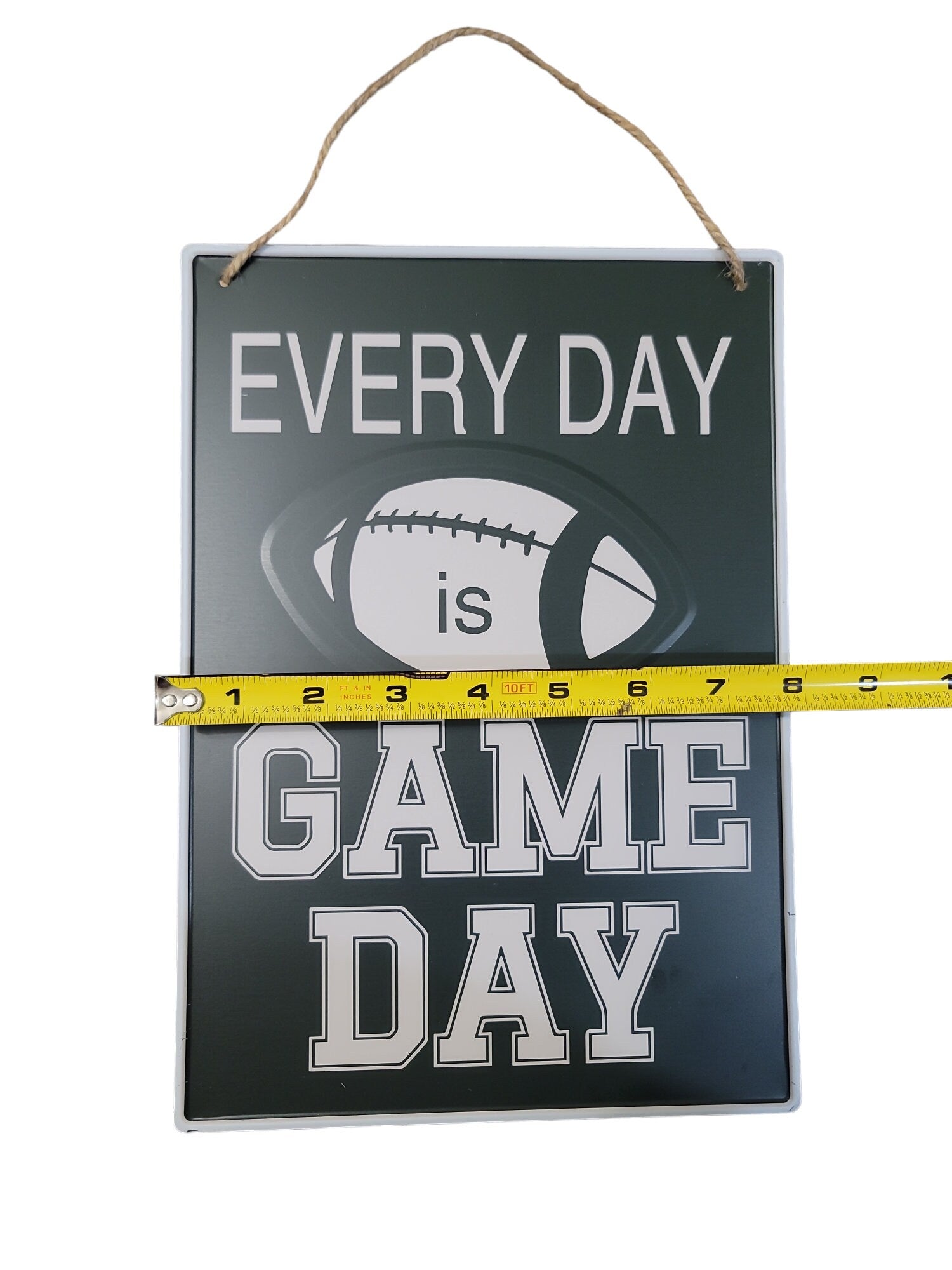 Everyday is game day metal tin sign